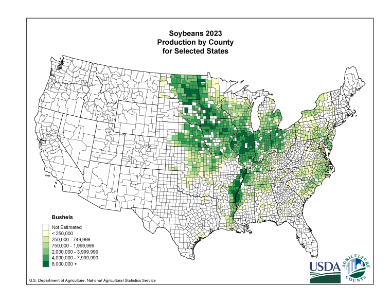 Soybean Production Map